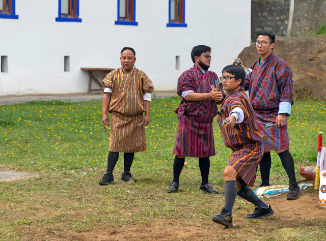 Khuru dart throwing in Bhutan